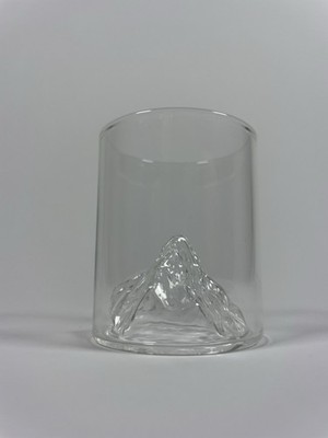 3D Mountain Peak Shot Glass Whiskey Taster Bourbon Scotch Crystal Barware Gift