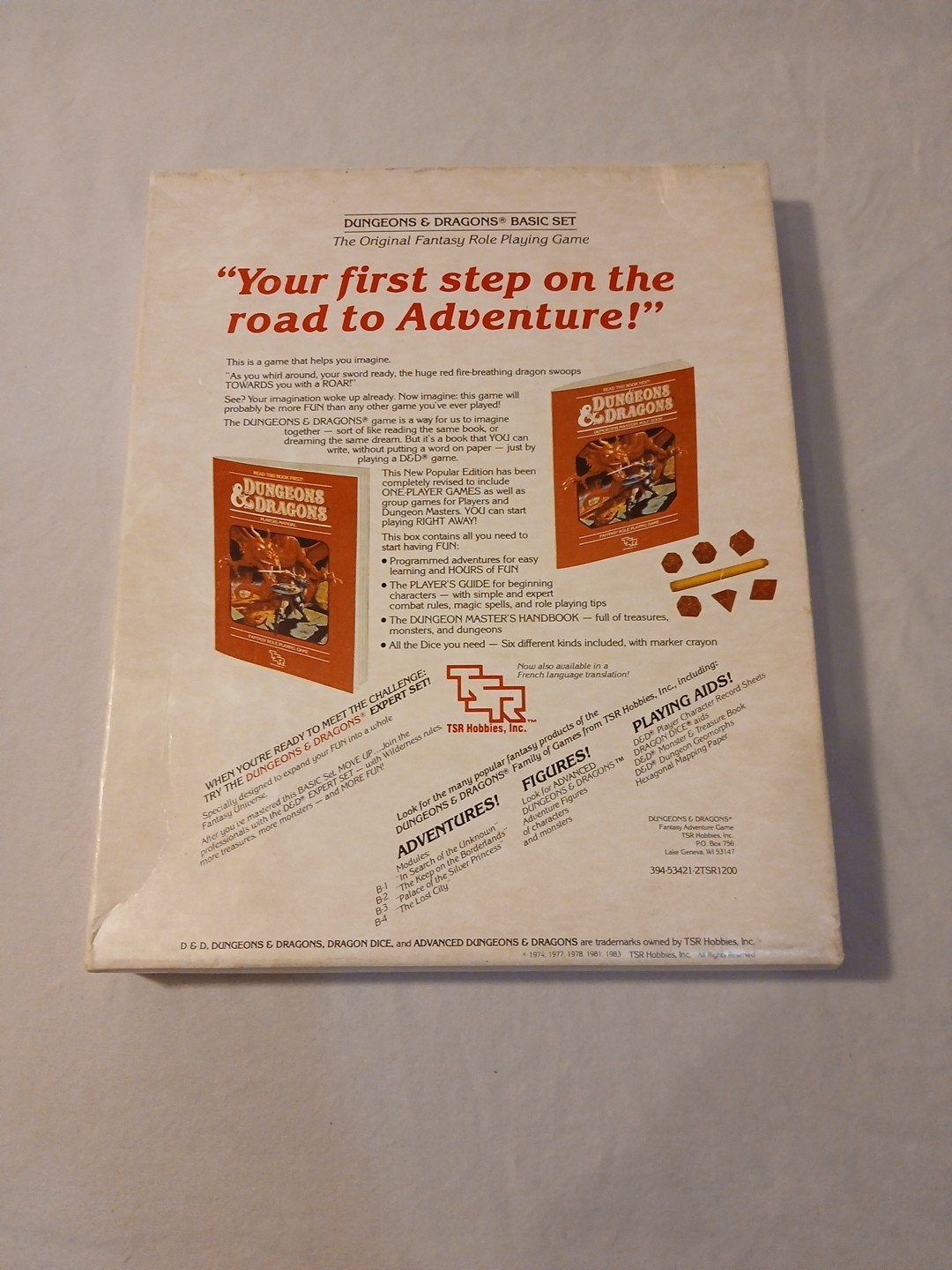 Dungeons & Dragons Basic Rules Boxed Set BECMI Fair Condition 