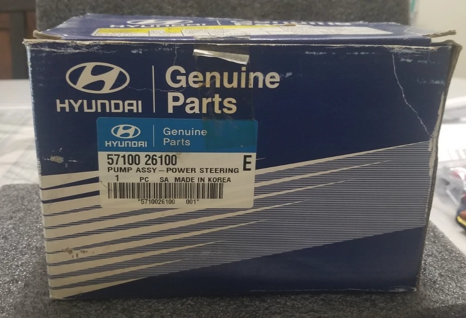 OEM/ NOS Power Steering Pump - Hyundai (57100-26100) For Santa Fe 2001-2006 2.7L - Image 4 of 4