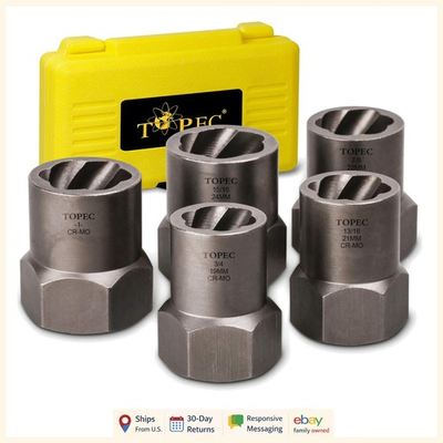 #ad #ad 5 Piece Tool Set for Removing Stuck Bolts and Shorter Profile Lug Nuts $52.99