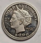 2009 Norfed Second Amendment BudsGunShop 1 Oz .999 Silver Round
