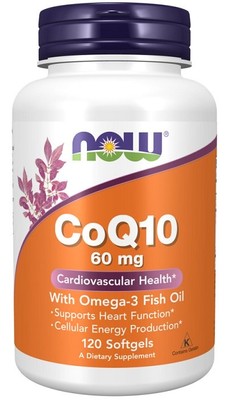 CoQ10 mit Omega-3, 60mg - 120 Weichkapseln