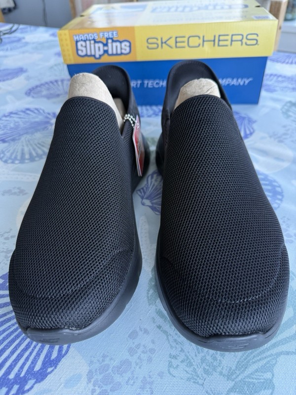 Skechers Hands Free Slip-ins GO WALK Flex Black Men’s 10 Extra Wide New in Box