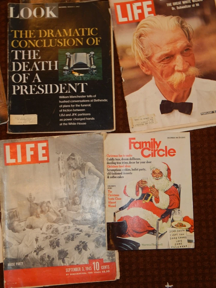 Lot 14 Vintage Magazines LIFE,LOOK,POST WOMAN'S Collectible Old Issues 1935-1975 Foto 3 de 4