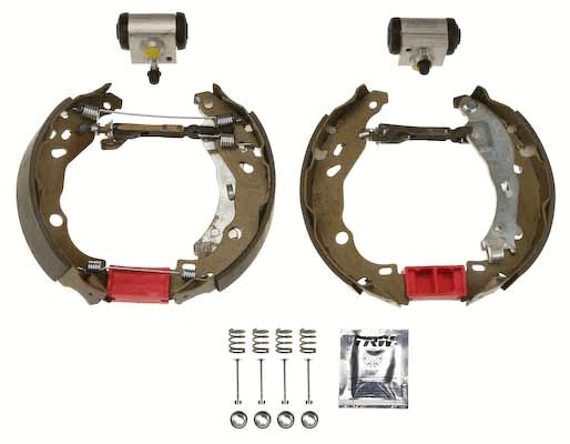 Jeu de mâchoires de frein TRW GSK1228 kit de frein arrière à tambour avec cylindre de roue