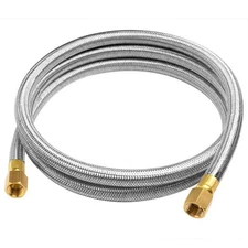 6-Foot Propane Hose Extension 3/8" Flare for RV, Grill, Heater, Burner