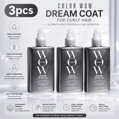Color Wow Dream Coat for Curly Hair 200ml 6.7 oz Anti-frizz Curl enhancing