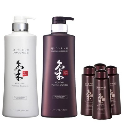 Daeng Gi Meo Ri Ki Gold Shampoo/Treatment + 70ml Size Shampoo (4pcs)