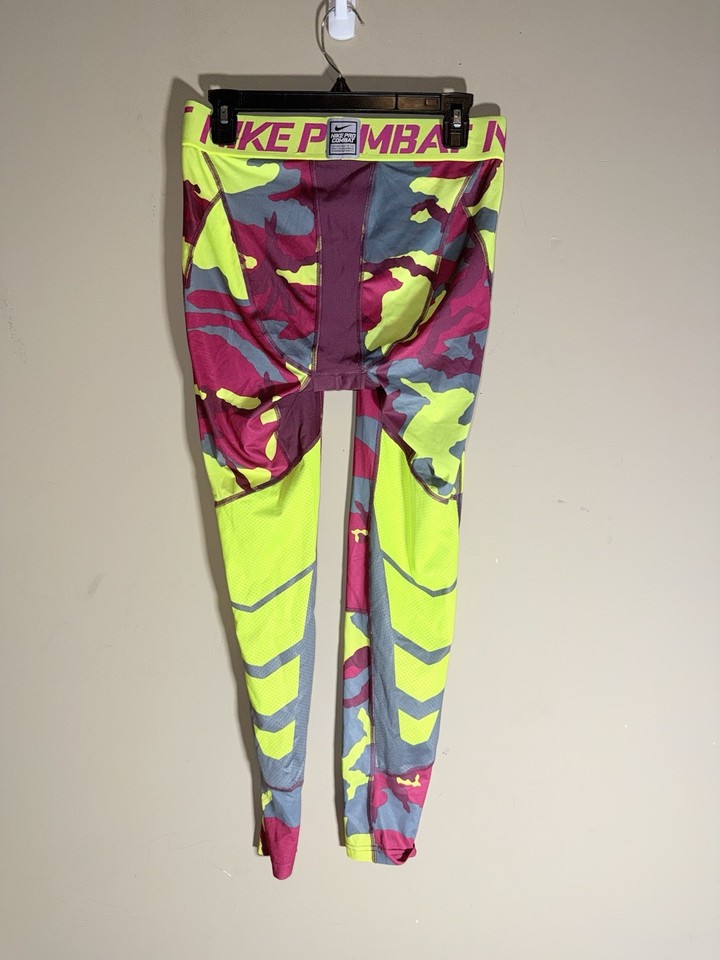Nike Pro Combat Compression Pants Mens XL Pink Camo Dri-FIT Leggings ...