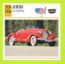 Fiche Edito Service - Auburn - 851 Speedster