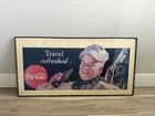 Rare vintage Coca Cola travel refreshed frame poster