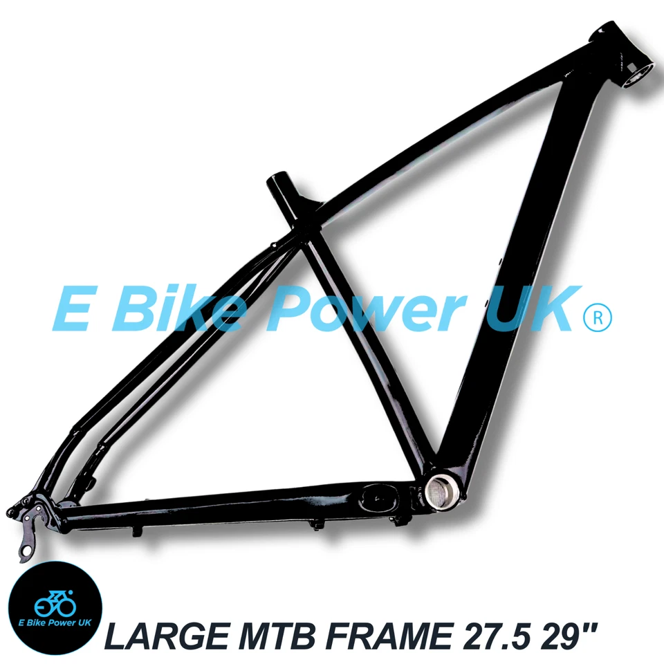 MTB Aluminum Frame Size Large Gloss Black 26" 27.5" 29" Wheel Size Trek Style - image 2 of 4