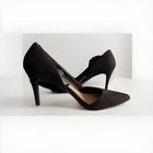 Old Navy D'Orsay Stiletto Heels Black Faux Suede Pointed Toe Women's Size 8 — photo 3