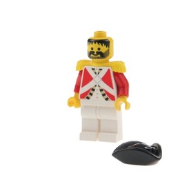 1x LEGO Mini Figurine Imperial Soldier Should Pads Yellow Tricorn Hat 6271 pi065
