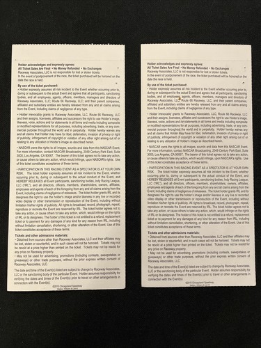 2010 Peak Antigel Indy 300 Lot 2 Billets Stub IndyCar Course Racing Franchitti - Photo 2/2