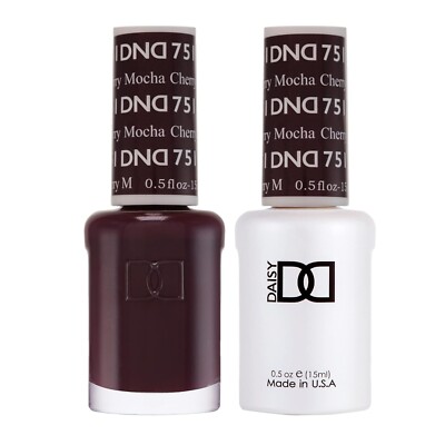 DND GEL POLISH AND NAIL POLISH SET -CHERRY MOCHA 751