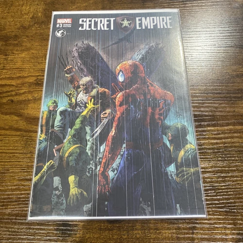 SECRET EMPIRE #3 * NM+ * MIKE DEODATO JR. TRADE VARIANT SPIDER-MAN WOLVERINE 🔥