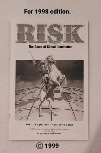 Board Game Parts: RISK, Parker Brothers, 1998, replacement pieces - Picture 3 of 23