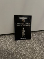 Chinas First Emperor And The Terracotta Warriors Armoured General Pin Badge Rare