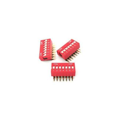 [50pcs] DA-07-DIP DIP Switch DIP 7 Position Hor THT