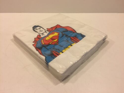 Vintage Ambassador SUPERMAN Luncheon Napkins 1986 Sealed Package of 16 - Picture 4 of 8