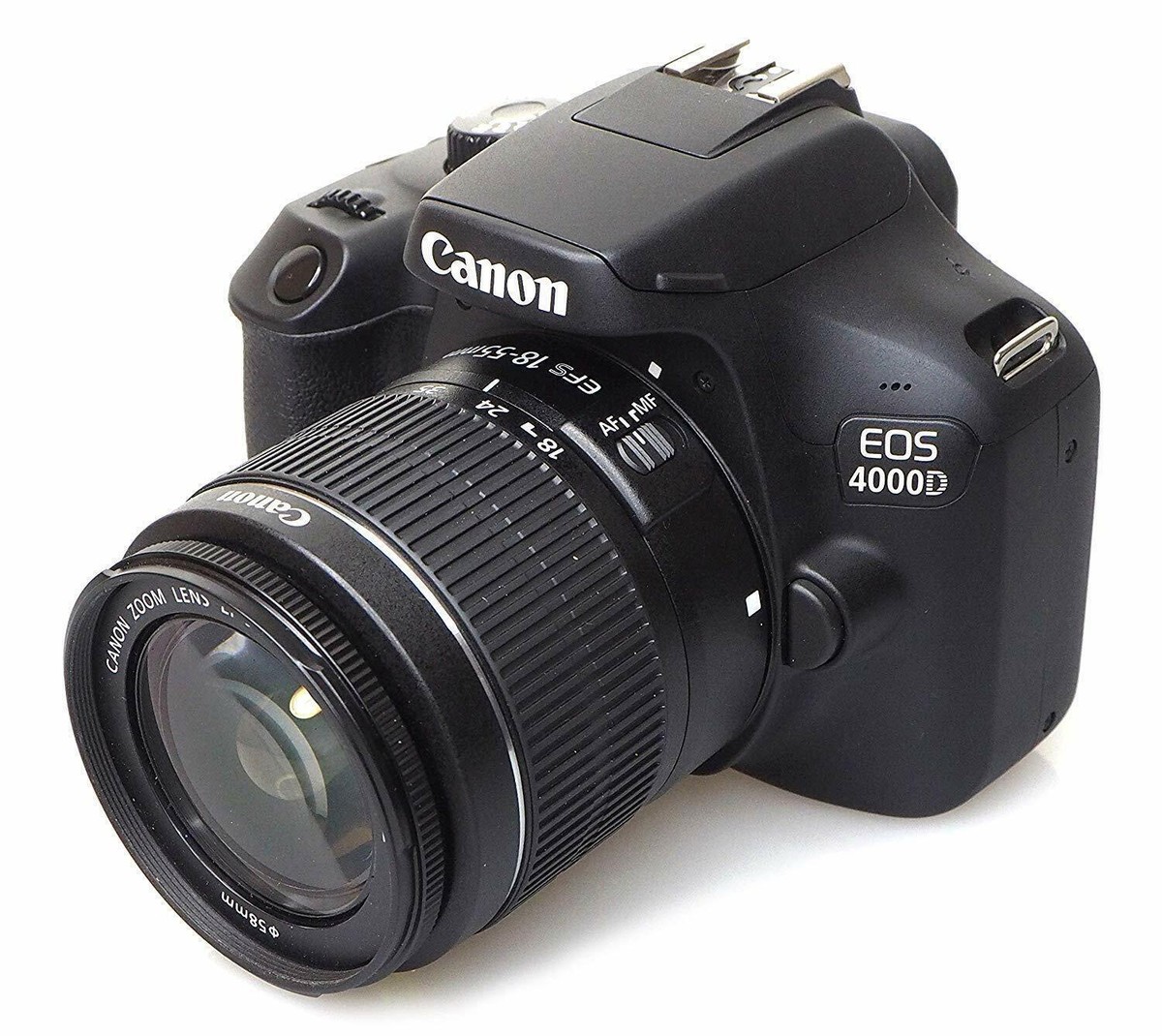 Canon EOS 4000D MP Digital SLR Camera Black for sale online