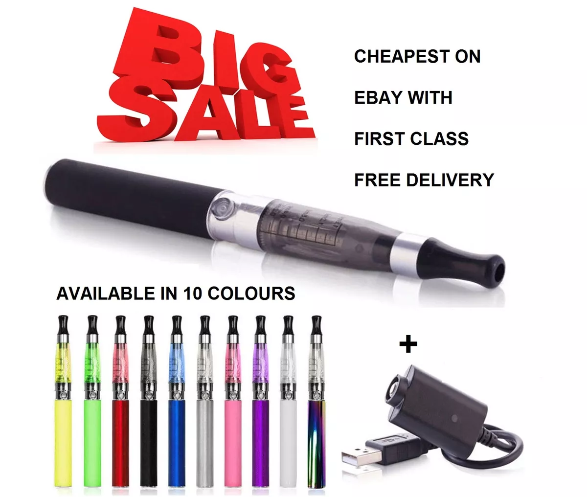 Top E pen shisha vape vapor full kit 1100 mah rechargeable battery +free  charger