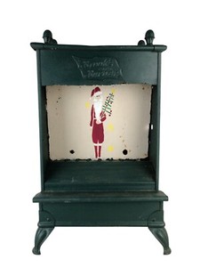 Antique Decorative Brooks Burner Herd-Bailey Ardmore Oklahoma Steel Gas Heater