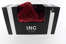 INC International Concepts Mens Clogs Slipper New L(10 -11) Red Gift Holiday