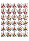 30 Your Own Photo | Business Logo 3.8cm Round Edible Cake / Cupcake Toppers
