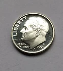 1995 S Roosevelt Dime Gem Deep Cameo 90% Silver Proof Low Mintage US Coin