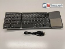 Foldable 78 Key Wireless Bluetooth Keyboard w/ Trackpad Apple Android Windows