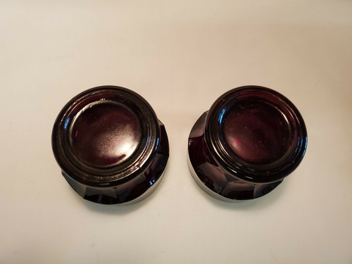 Anchor Hocking Ruby Red Honeycomb Georgian Juice Glasses Set of 2 Vintage - Picture 6 of 8