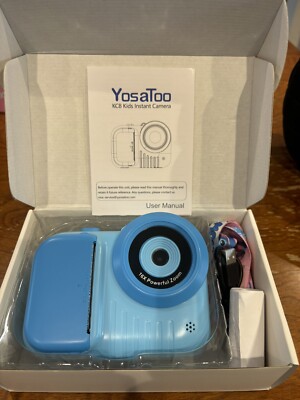Instant Print Camera for Kids, Instant Camera for Kids, BLUE COLOR