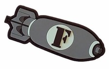 SWAT - F-Bomb - PVC Tactical Morale Patch With Hook Backing