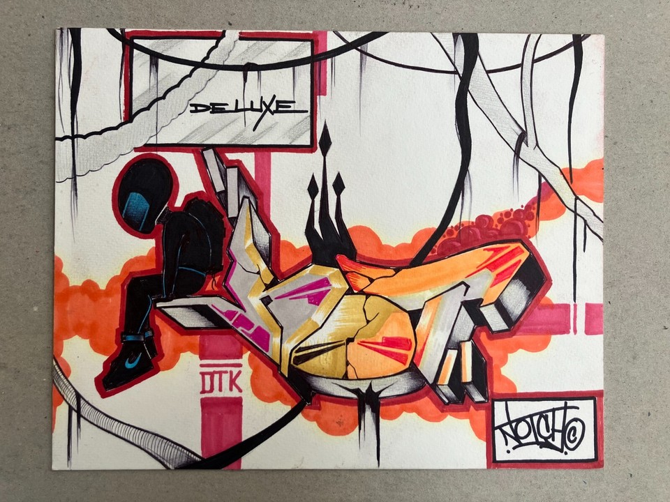 NOTCH 56 (bronx) grafft , sketch sur paper 20x28cm /cope2/seen/tkd