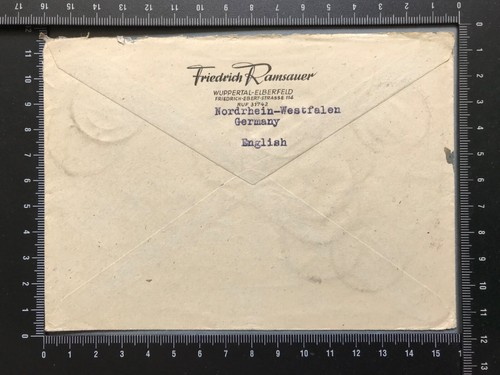 Stamp Cover DDR Germany 1948 Enveloppe 4x blocs Deutsche Post #GEA48 - Picture 3 of 3