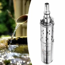 12V Solar Powered Water Pump Farm&Ranch Submersible Bore Hole Deep Well Pump