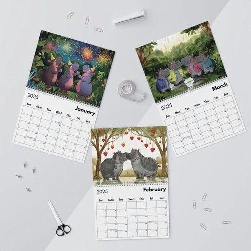 Count Down Moo Deng 2025 Calendar Desk Stationery - Picture 8 of 11