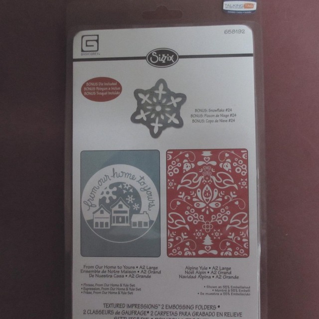 SIZZIX Textured Impressions Embossing Folders U Pick Love Backgrounds Holiday