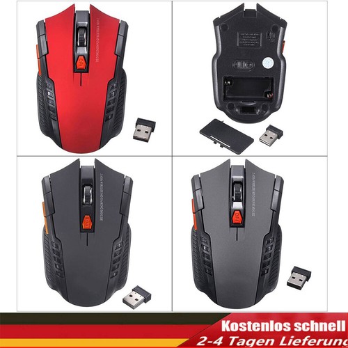 Maus ergonomisch Kabellos Wireless Funkmaus 2.4Ghz 1600 dpi Laptop PC Maus Mouse