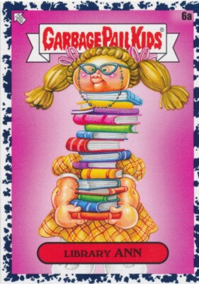 6a LIBRARY ANN 2022 GPK Garbage Pail Kids Book Worms BLACK 