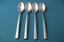 4 Teaspoons Food Network CHIVE Stainless China 7 1/8"