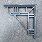 Shelf Brackets (Pair) Geometrical Design, Heavy Duty Metal, 209x209mm (8.25")