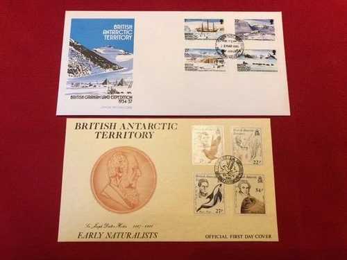 1985 British Antarctic Territory x 2 FDC