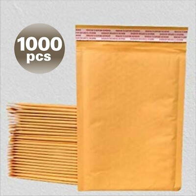 Fantasybuy  1000 #000 Kraft Bubble Padded Envelopes Mailers 4 X 7