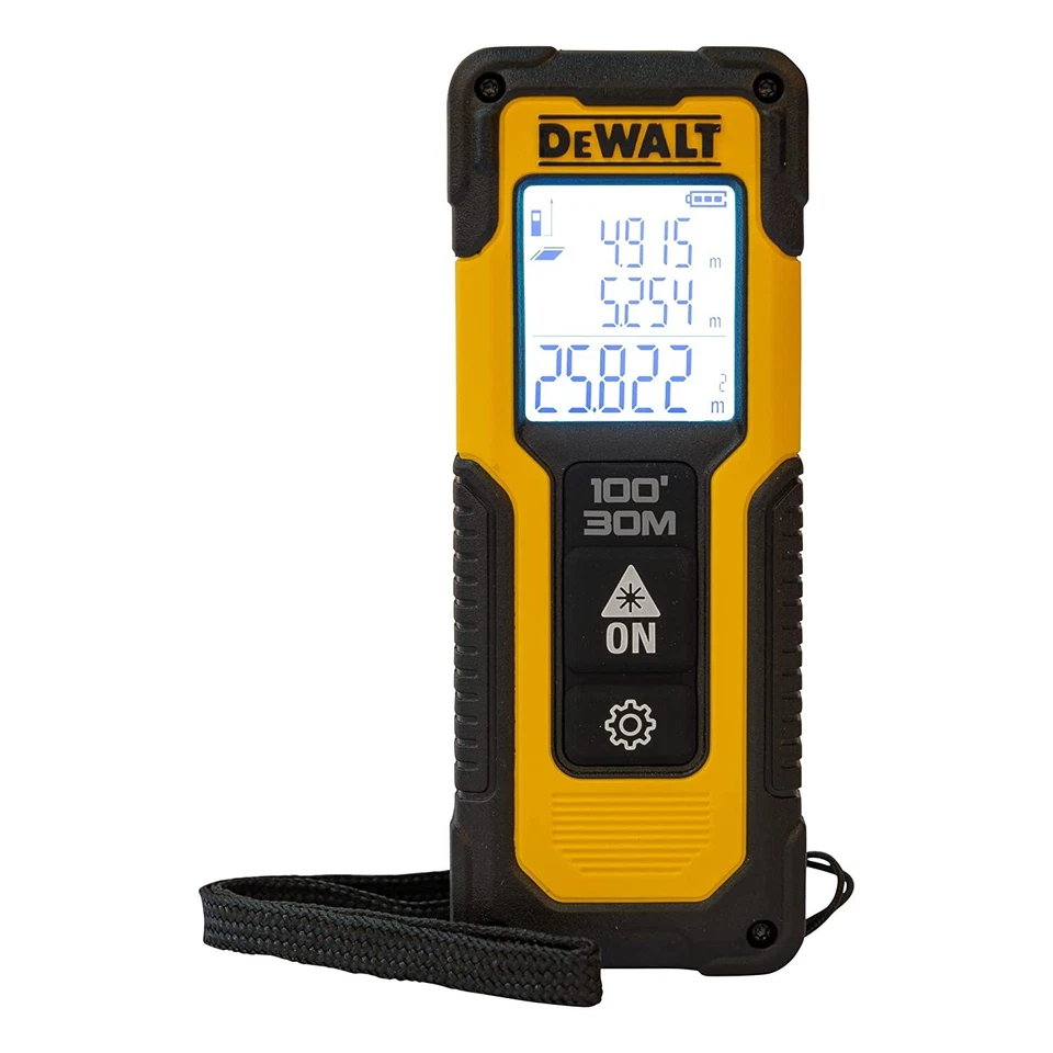 DEWALT DWHT77100 30M Cordless Laser Distance Measurer with 2xAAA Battery, - Image 3 of 4
