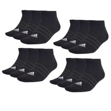 adidas Thin & Light Sportswear Low-Cut Sneaker Socken 12 Paar schwarz Sparpaket