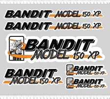 Brush Bandit Wood Chipper Model 150 XP Decal Kit Stickers, UV laminated