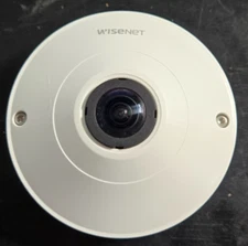 NOS WiseNet QNF-9010 12mp Indoor Fisheye IP  Camera Hanwha Techwin Wave